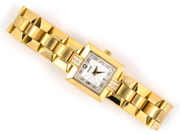 61287 - Circa1990s Concord Gold Diamond Wrist Watch