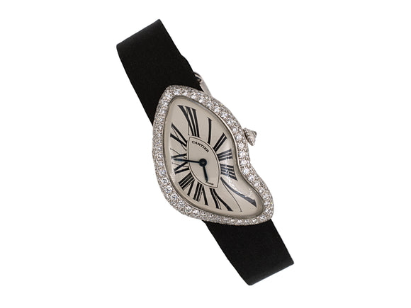 61290 - SOLD - Cartier Gold CRASH Diamond Watch