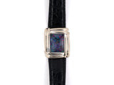 61292 - Dunay Gold Opal Rectangle Quartz Watch