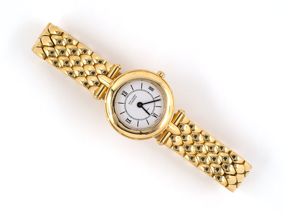 61324 - Circa 1996 Van Cleef Arpels La Collection Gold Watch