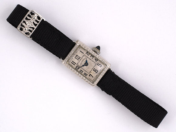 61330 - Art Deco Tavannes Platinum Watch