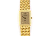 61364 - Corum Gold Quartz Ladies Watch Herringbone Mesh Attachment
