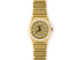 61376 - Circa 1980S Piaget Polo Quartz Gold Diamond Bezel And Markers Watch