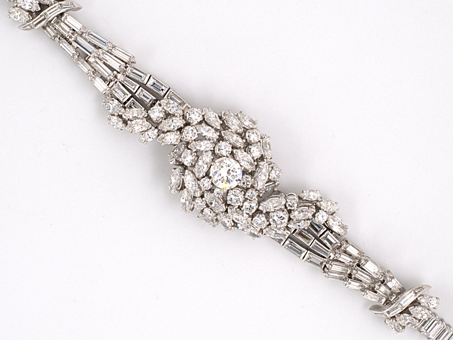71285 - Circa1950s Platinum Diamond Bracelet