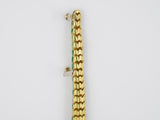 71771 - SOLD - Circa1960 Gold Diamond Enamel Snake Bracelet