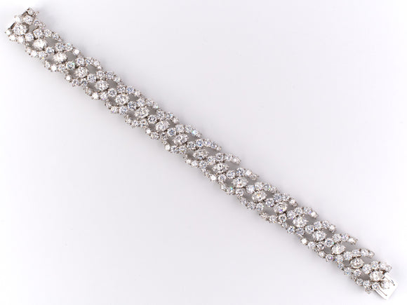 72237 - Circa 1967 Oscar Heyman Diamond Woven Bracelet