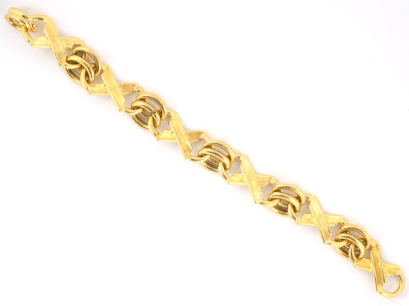 72749 - Circa 1976 Tiffany Schlumberger Gold Link Bracelet