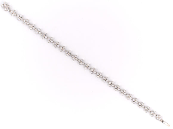 72948 - SOLD - Tiffany Platinum Diamond Lace Bracelet