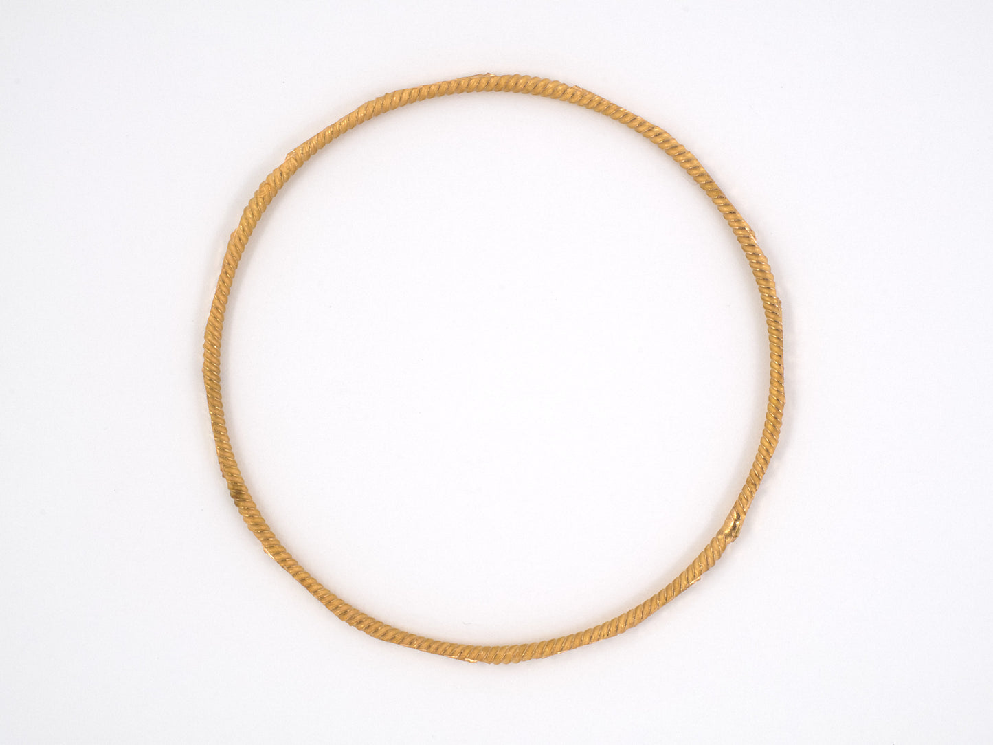 73048 - SOLD - Gold Twisted Bangle Bracelet