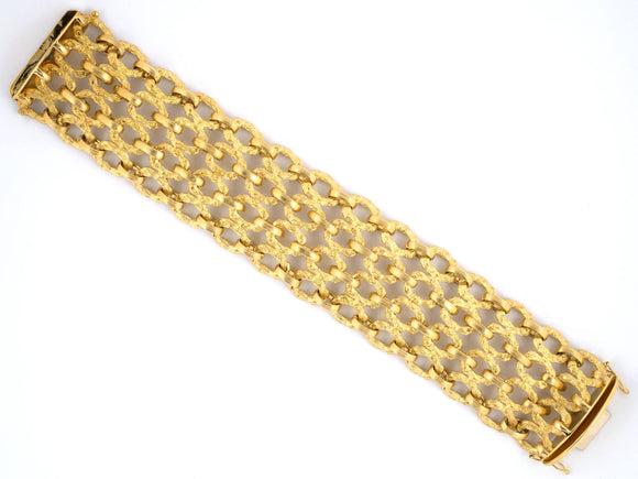 73091 - Circa 1960 Cartier Gold Link Bracelet
