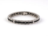 73260 - SOLD - Art Deco Van Cleef & Arpels Platinum Diamond Black Onyx Bracelet