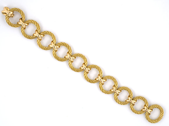 73490 - Circa 1980 Tiffany French X-Link Bracelet
