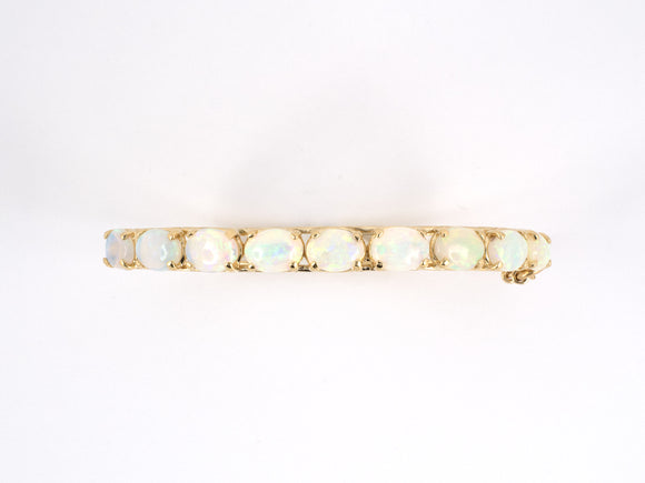 73578 - Gold Opal Bangle Bracelet