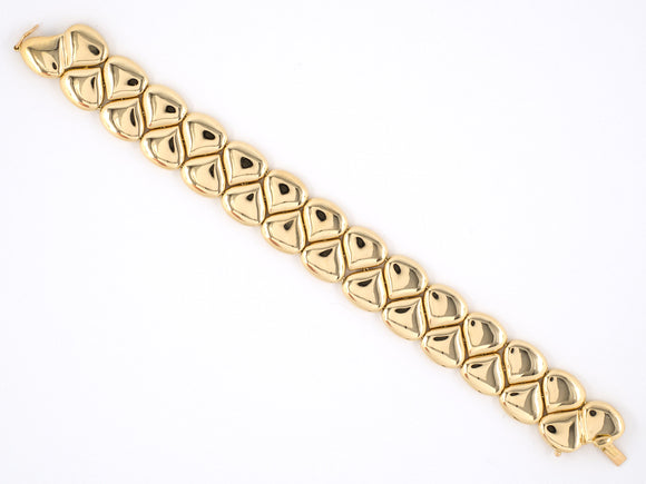73628 - SOLD - Chaumet Paris Gold 2 Row French Bracelet