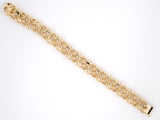 73820 - Gold Double Spiral Curb Link Bracelet