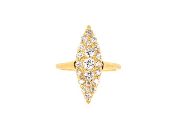 900045 - SOLD - Victorian Gold Diamond Dinner Ring