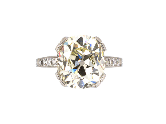 900761 - SOLD - Edwardian Platinum GIA Diamond Engagement Ring