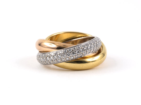 900800 - Cartier Gold Diamond Trinity Eternity Ring