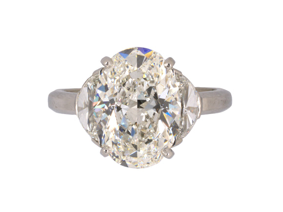 900913 - Cerro Platinum GIA Diamond 1/2moon Handmade Ring