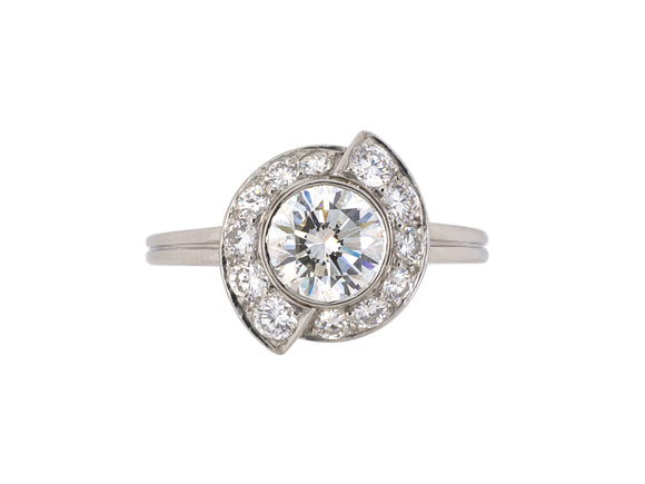 901106 - Yard Platinum GIA Diamond Engagement Ring