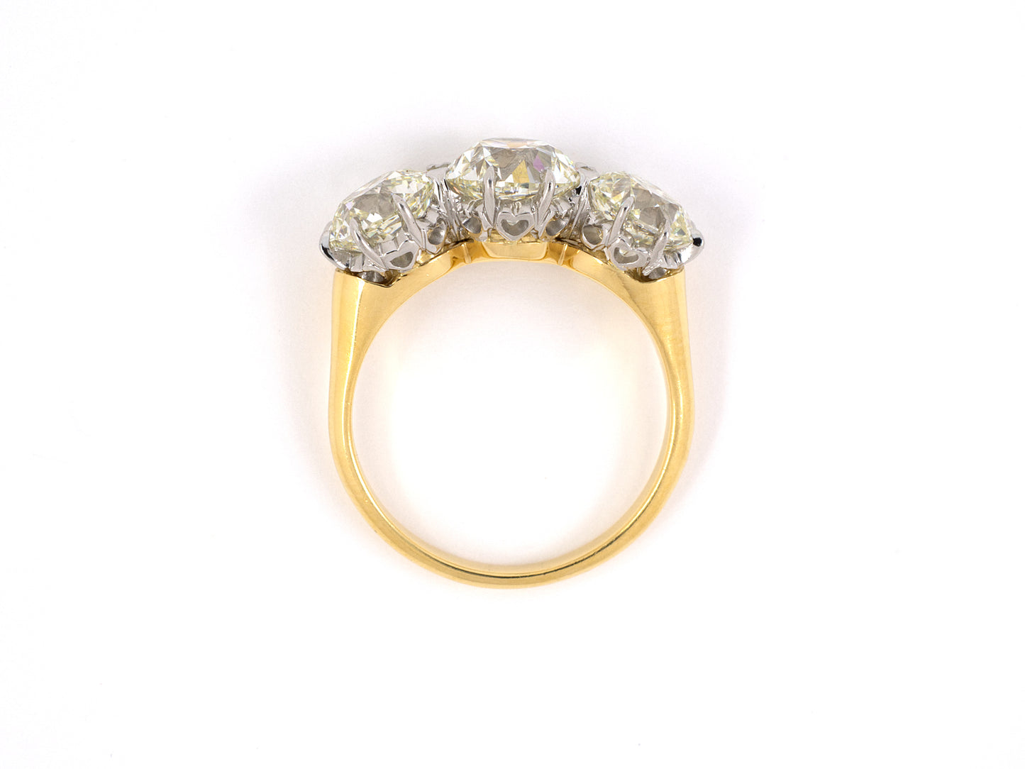 901320 - SOLD - Gold Platinum Diamond Ring