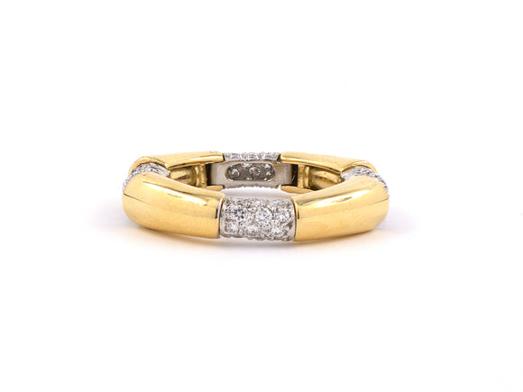 901722 - Circa 1970s Tiffany Gold Platinum Diamond Ring