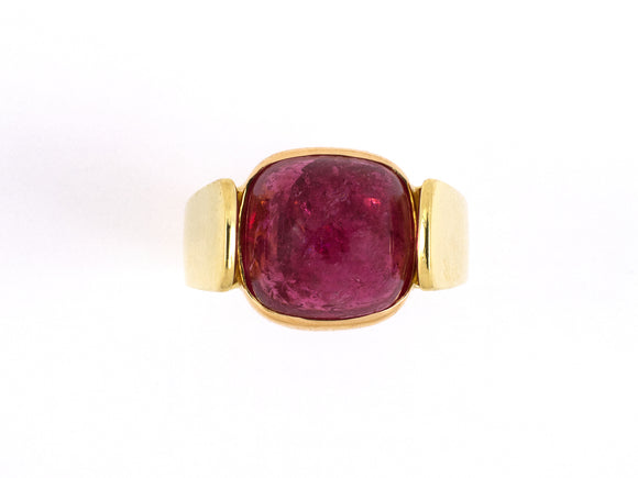 901850 - SOLD - Gold Pink Tourmaline Ring