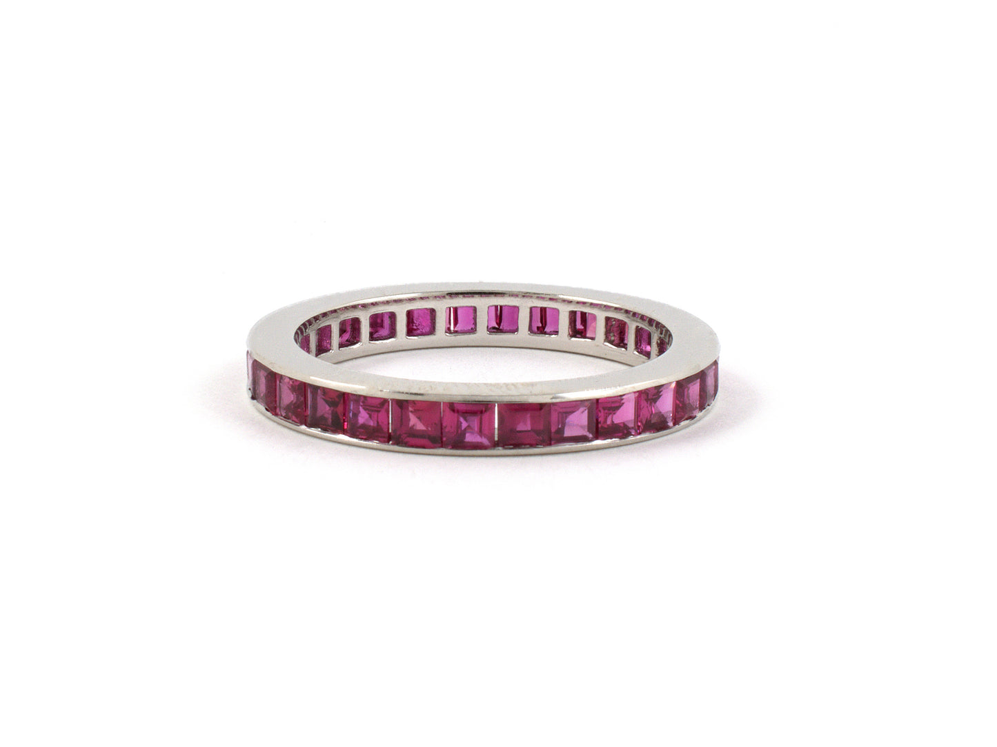901988 - Platinum Ruby Channel Set Eternity Ring