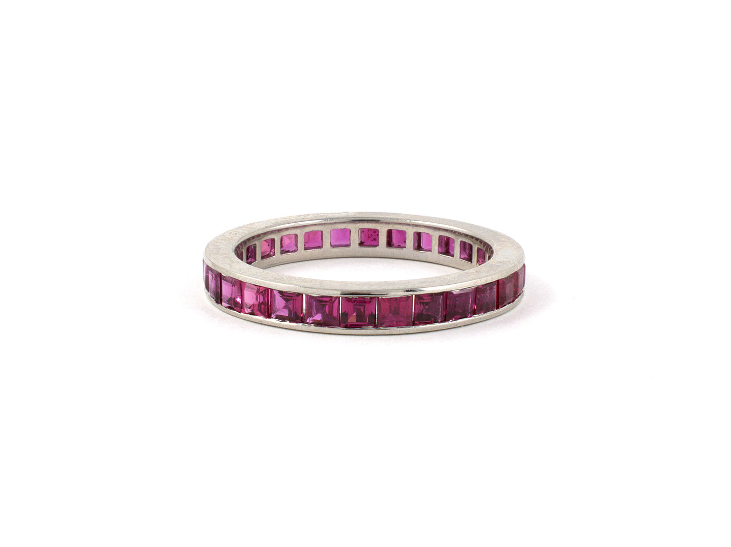 901989 - Platinum Ruby Channel Set Eternity Ring
