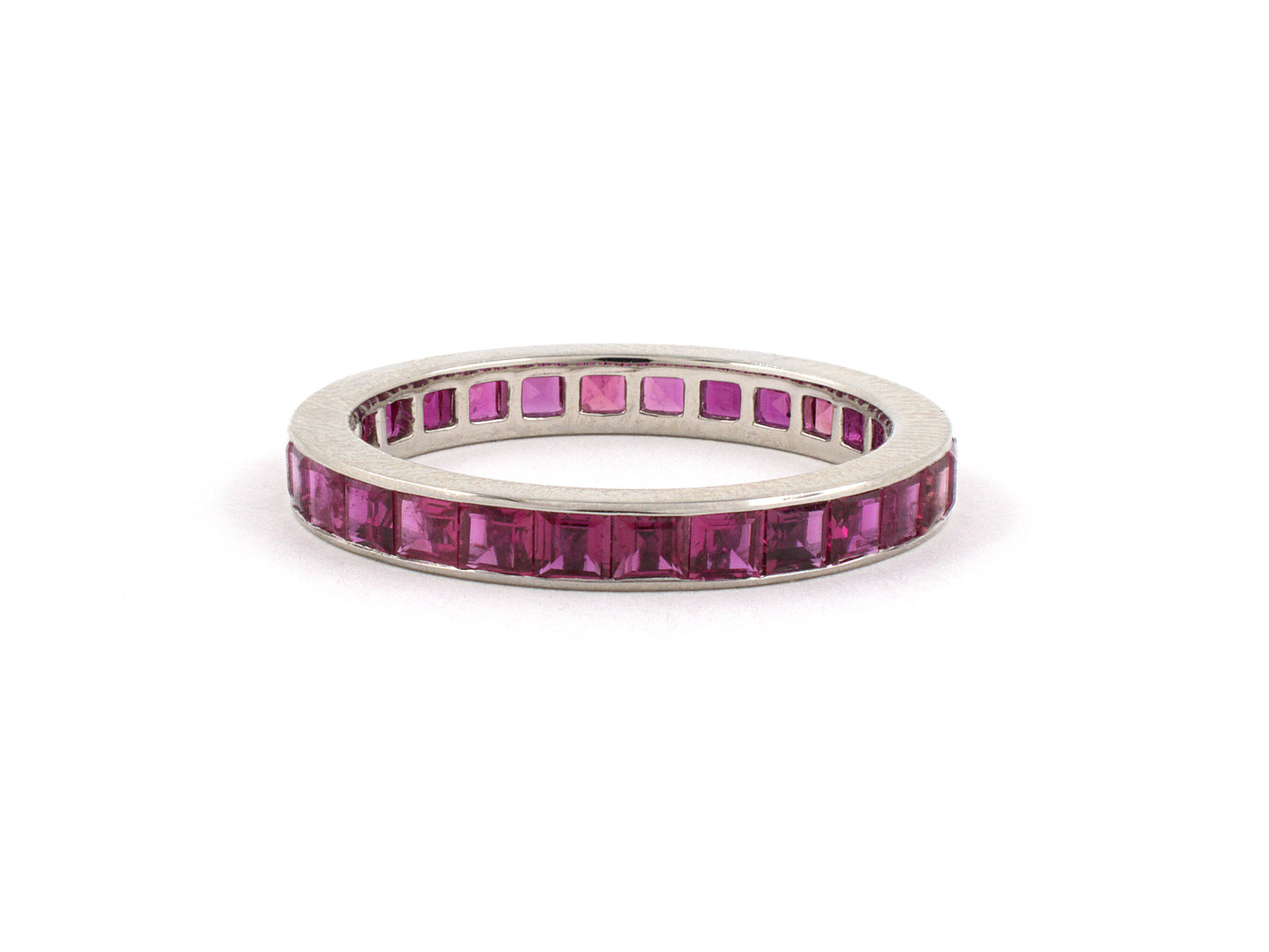 901992 - Platinum Ruby Channel Set Eternity Ring