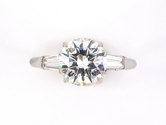 93876 - Platinum GIA Diamond Engagement Ring