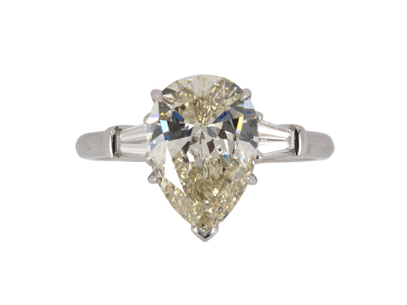 95633 - Platinum Diamond Tapered Baguette Engagement Ring