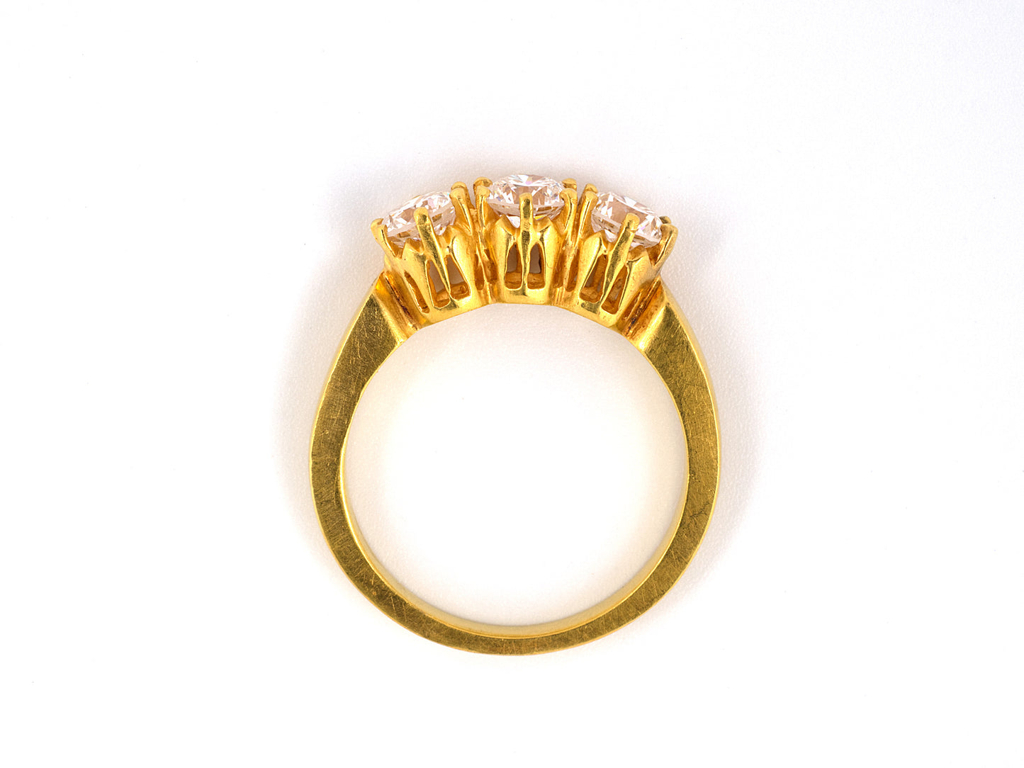 95949 - Gold Diamond 3-stone Trinity Ring