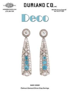 Deco Zircon Earrings