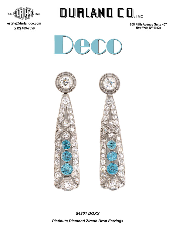 Deco Zircon Earrings