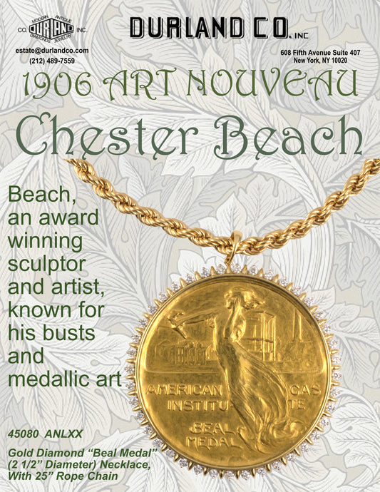 1906 Art Nouveau Chester Beach