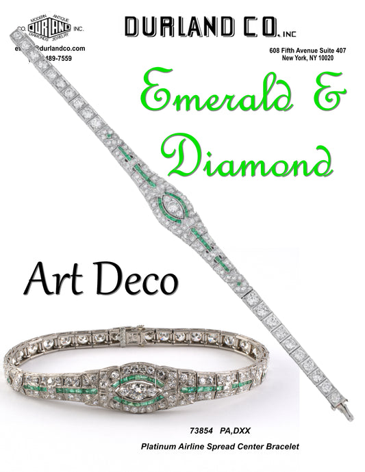 Emerald & Diamond Art Deco