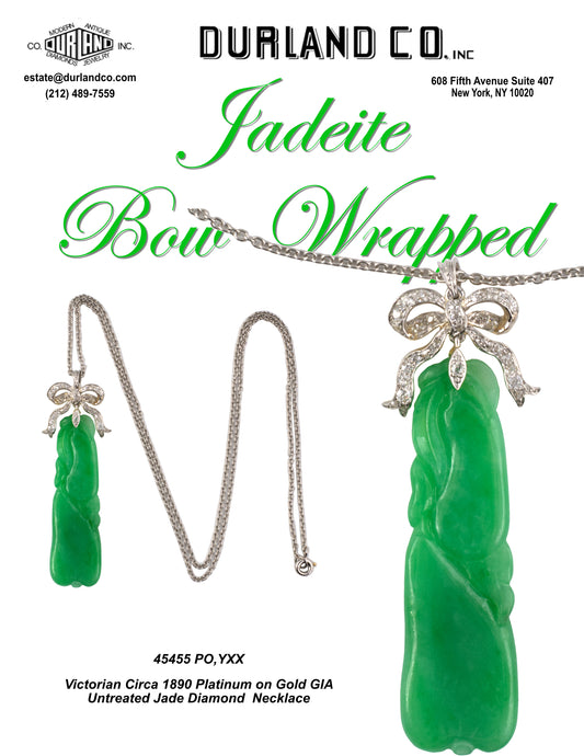 Jadeite Bow Wrapped