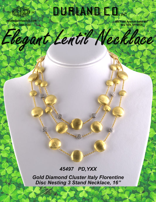 Elegant Lentil Necklace