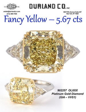 Fancy Yellow - 5.67 cts