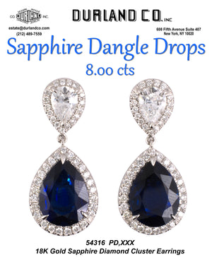 Sapphire Dangle Drops