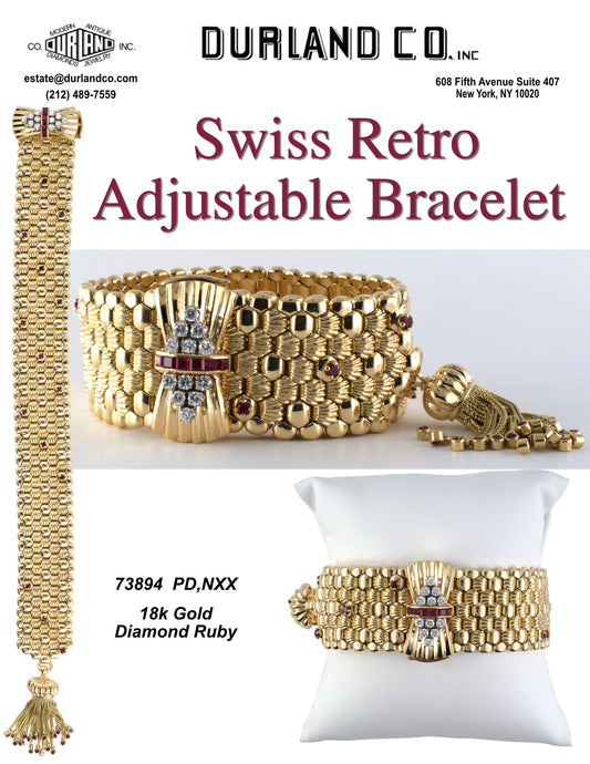 Swiss Retro Adjustable Bracelet