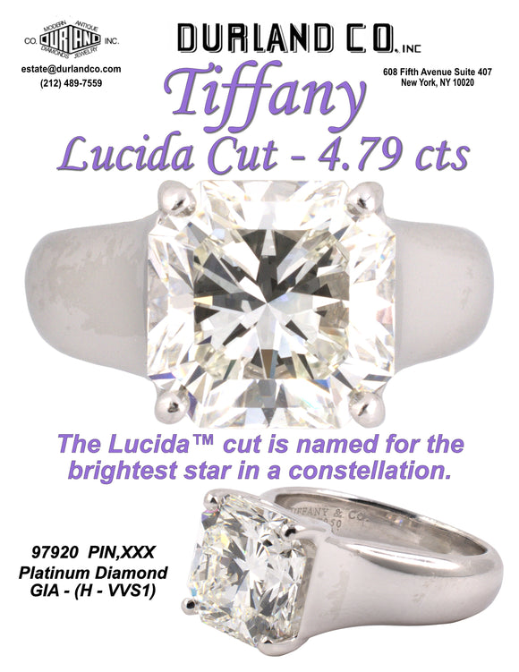 Tiffany - Lucida Cut - 4.79cts