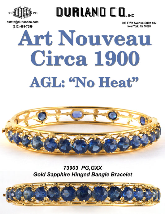 Art Nouveau Circa 1900 - AGL: "No Heat"