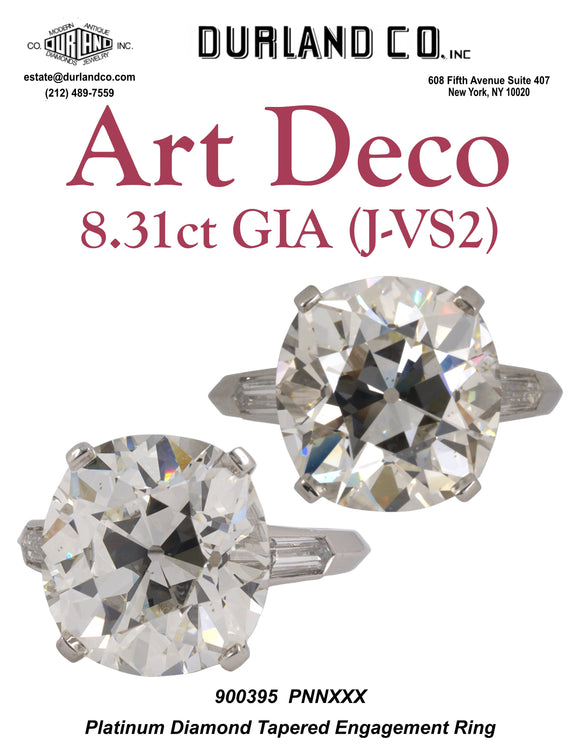 Art Deco - 8.31ct GIA (J-VS2)