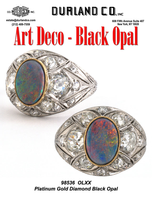 Art Deco - Black Opal