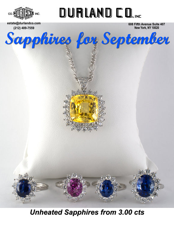 Sapphires for September