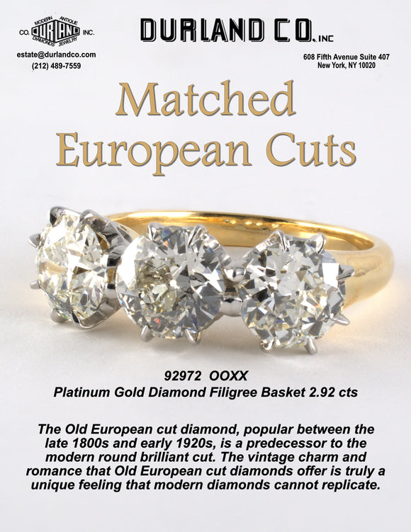 Matched European Cuts