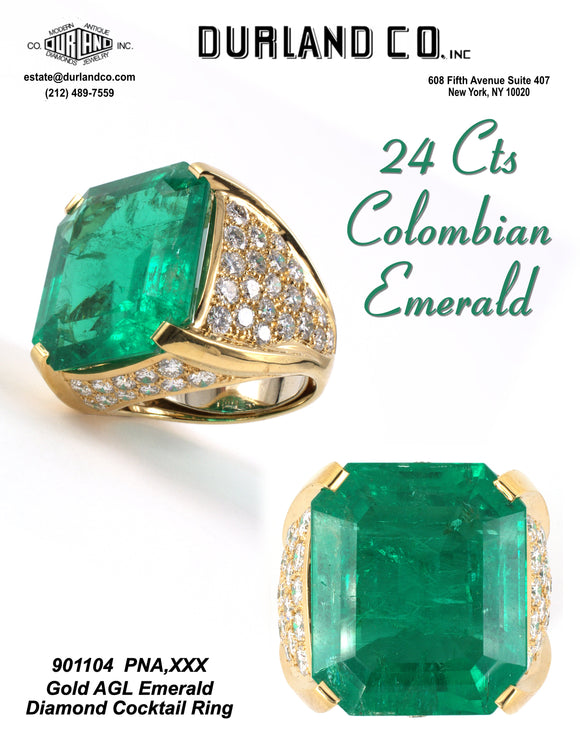 24 Ct - Colombian Emerald