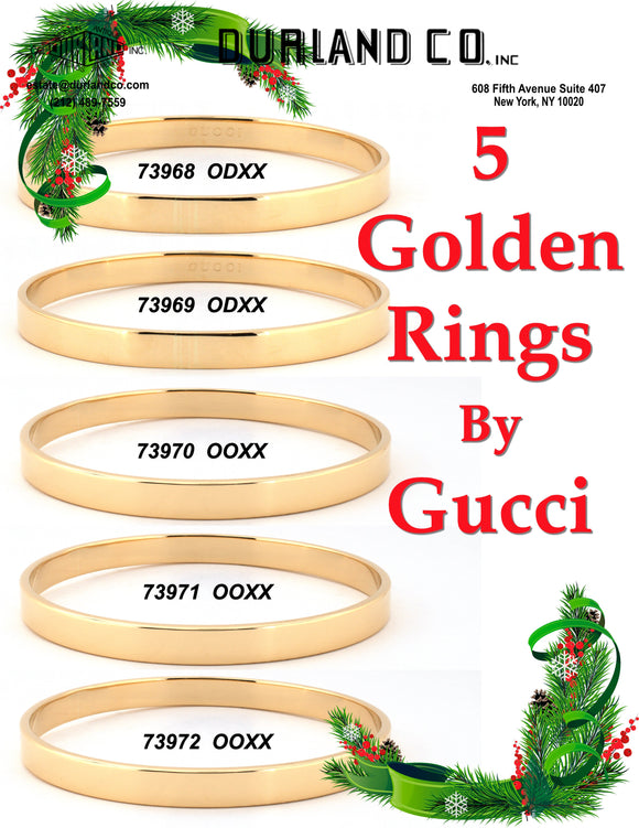 5 Golden Rings - By Gucci